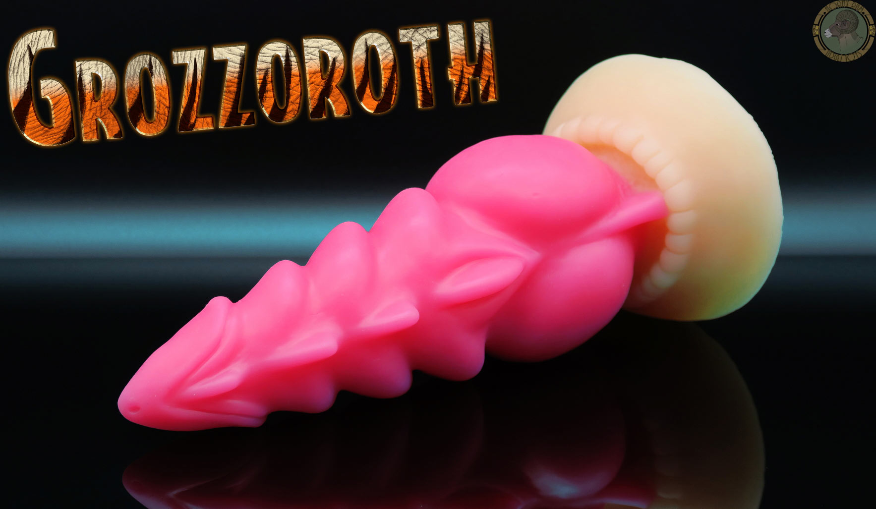 A 'Grozzoroth' dragon dildo on display.